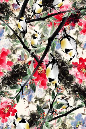 花朵印花华亿平台图片