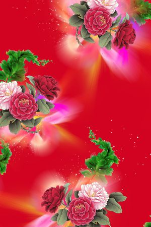 花朵印花华亿平台图片