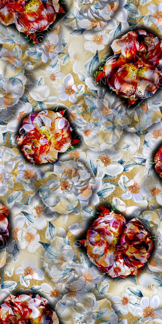 花朵印花华亿平台图片