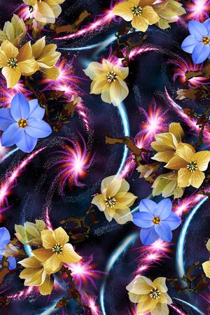 花朵印花华亿平台图片