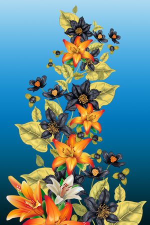 绿叶印花华亿平台图片