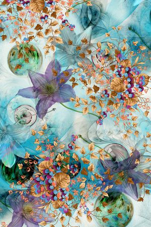 花朵印花华亿平台图片