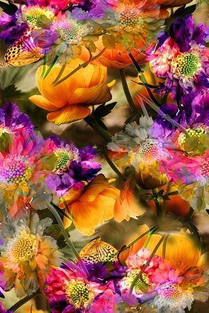 花朵印花华亿平台图片