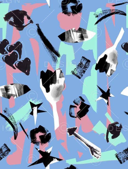 抽象印花华亿平台图片