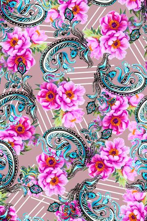 经典流行印花华亿平台图片