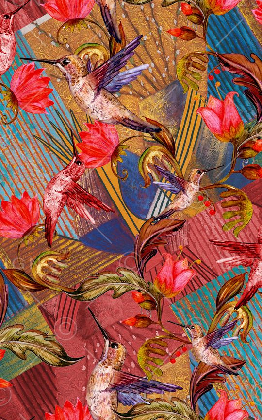 中国风印花华亿平台图片