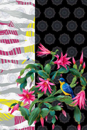 花朵印花华亿平台图片