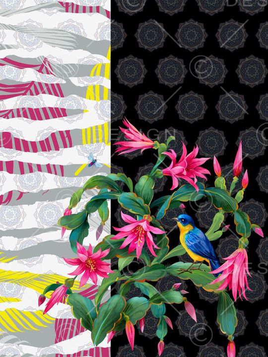 花朵印花华亿平台图片