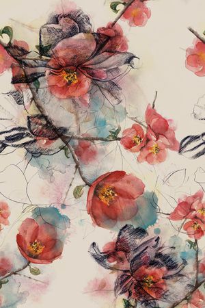 花卉印花华亿平台图片