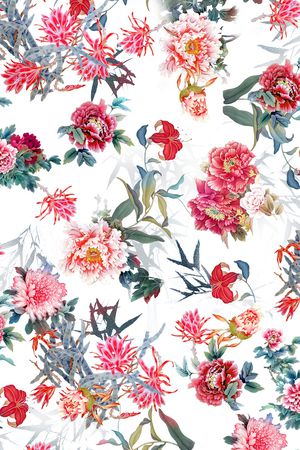 中国风印花华亿平台图片