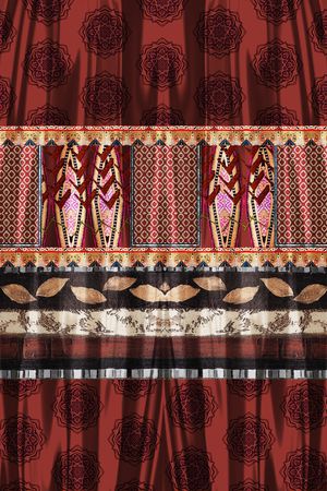 中国风印花华亿平台图片