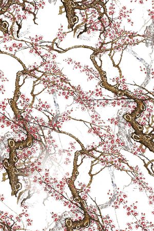 中国风印花华亿平台图片