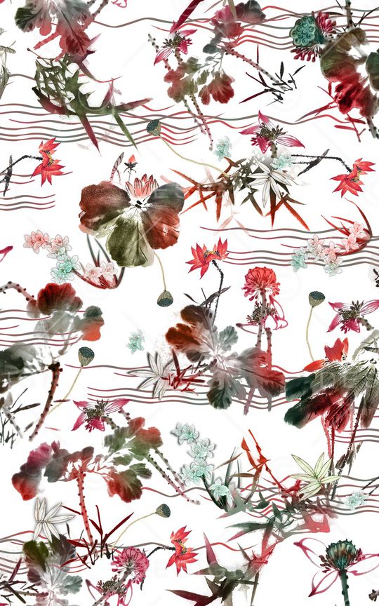 中国风印花华亿平台图片