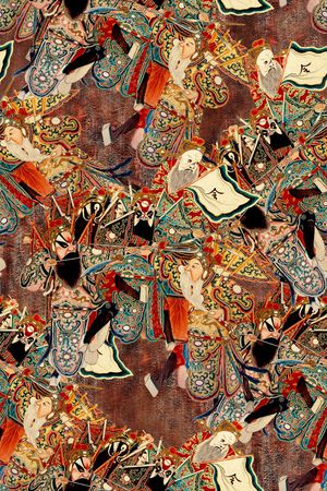 中国风印花华亿平台图片