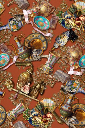 欧式印花华亿平台图片