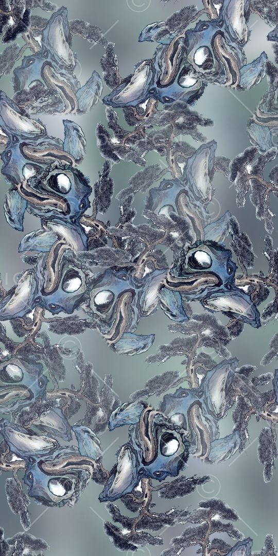 中国风印花华亿平台图片