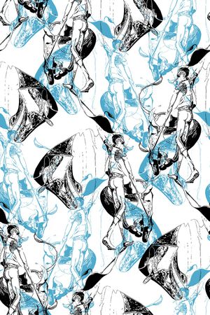 抽象纹理印花华亿平台图片