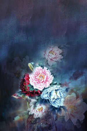 中国风印花华亿平台图片