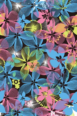 创意抽象拼接印花华亿平台图片