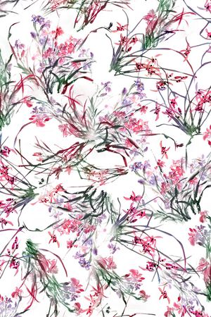 水墨印花华亿平台图片