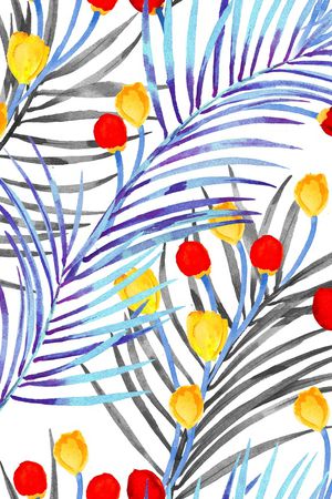 棕榈叶印花华亿平台图片