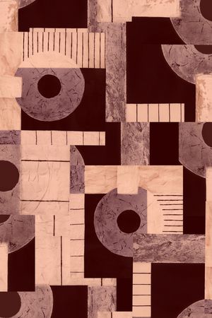 不规则几何印花华亿平台图片