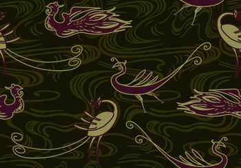 花鸟印花华亿平台图片