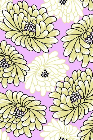 菊花印花华亿平台图片