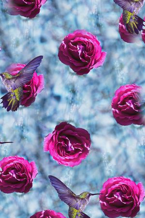 乱花印花华亿平台图片