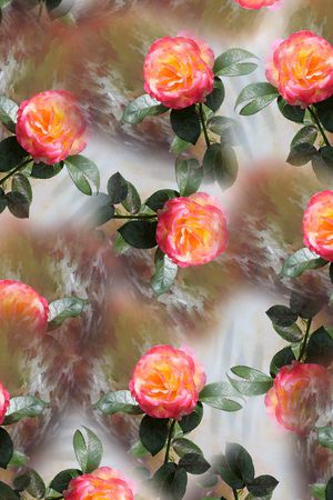 玫瑰印花华亿平台图片