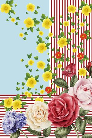 牡丹印花华亿平台图片