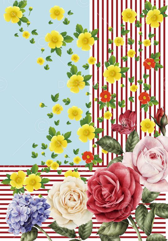 牡丹印花华亿平台图片