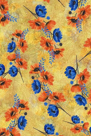 牵牛花印花华亿平台图片