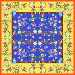 小方巾印花华亿平台图片