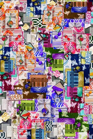 格子印花华亿平台图片