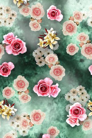 玫瑰印花华亿平台图片