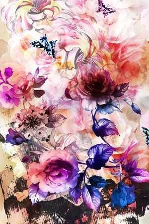 乱花印花华亿平台图片