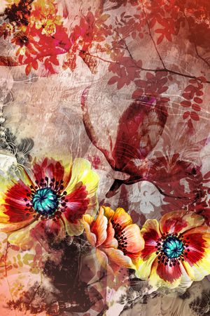 乱花印花华亿平台图片