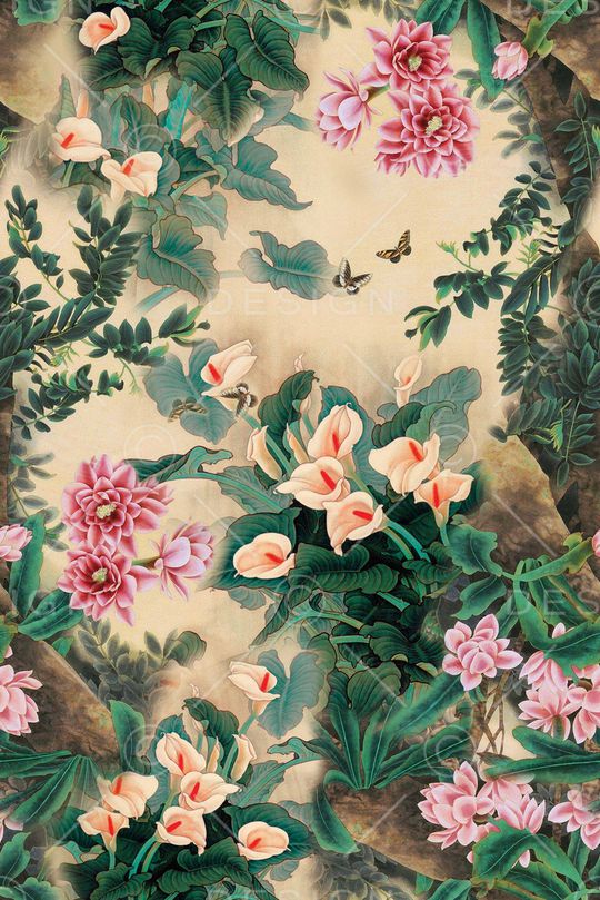 花朵印花华亿平台图片