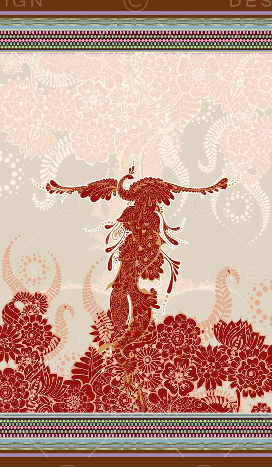 孔雀印花华亿平台图片