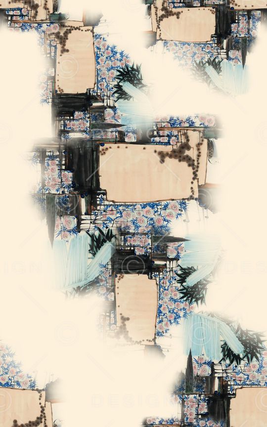 中国风印花华亿平台图片