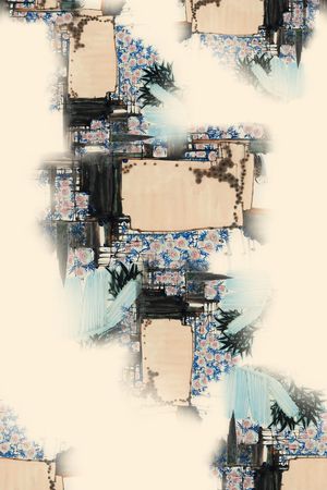 中国风印花华亿平台图片