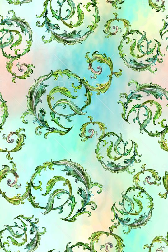 手绘花卉印花华亿平台图片