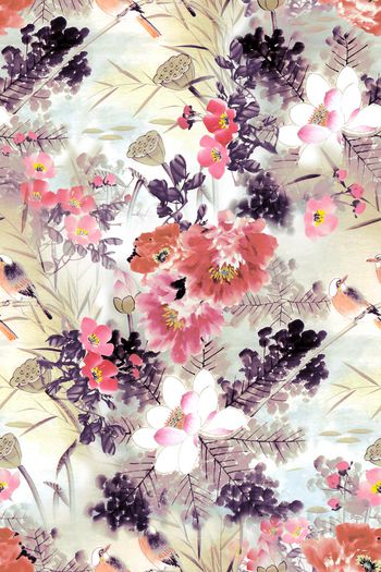 国画花印花华亿平台图片