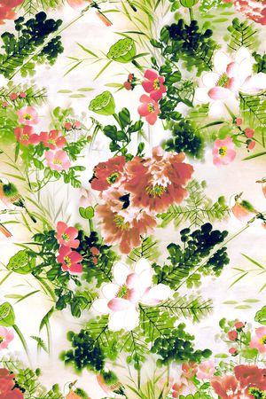 国画花印花华亿平台图片