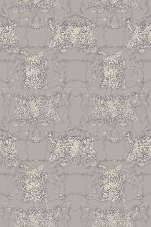 手绘线条笔触印花华亿平台图片