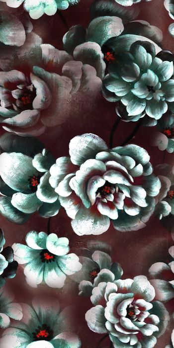 艺术花卉印花华亿平台图片