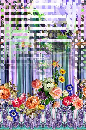 抽象印花华亿平台图片