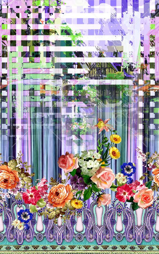 抽象印花华亿平台图片