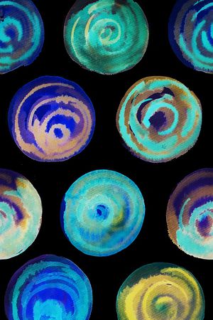 圆形印花华亿平台图片